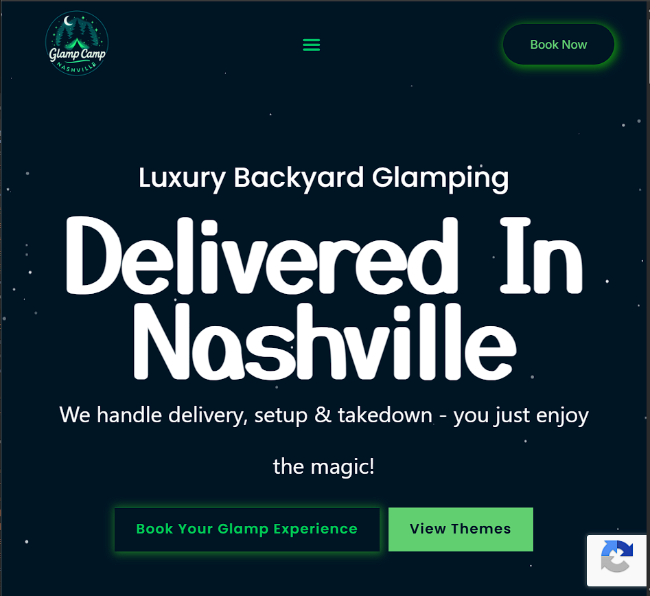 Glamp Camp Nashville website preview