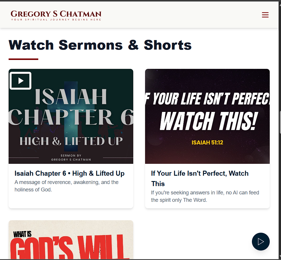Gregory S. Chatman website preview